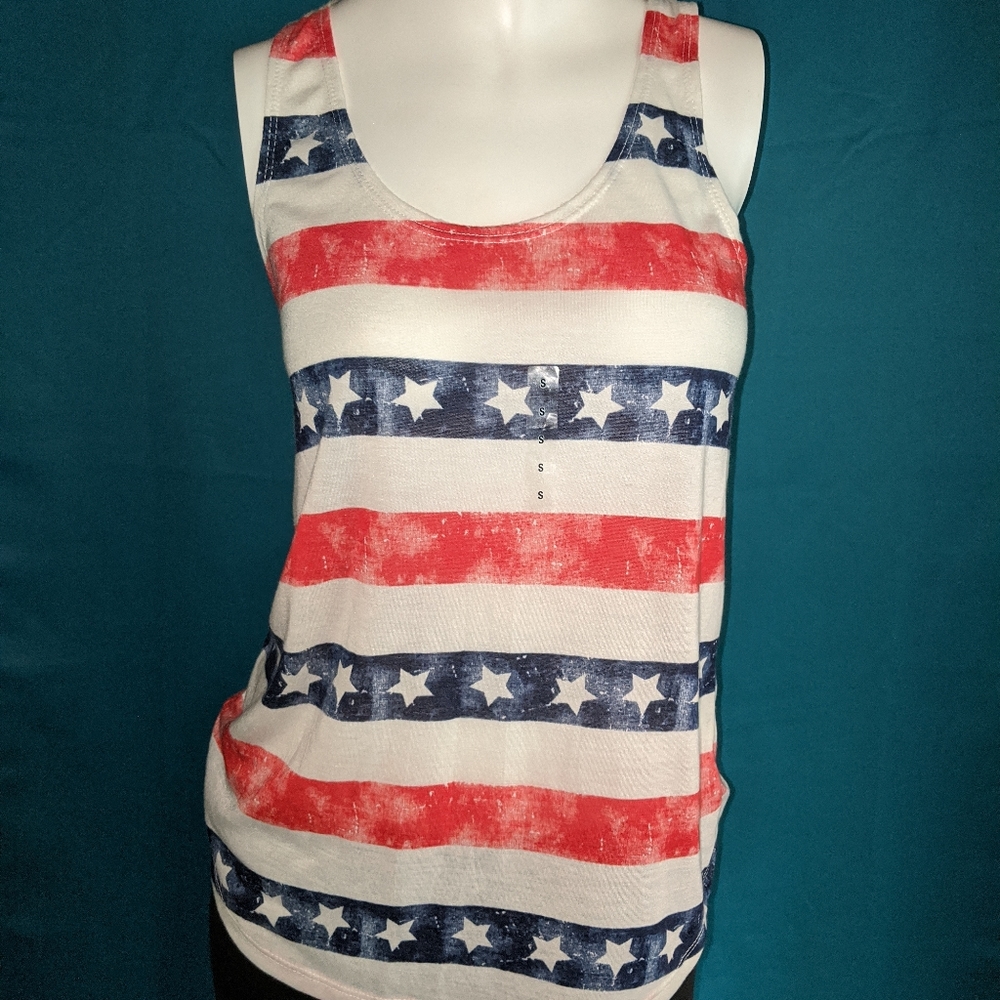 ☀️NWOT Arizona red white and blue tank --size SM